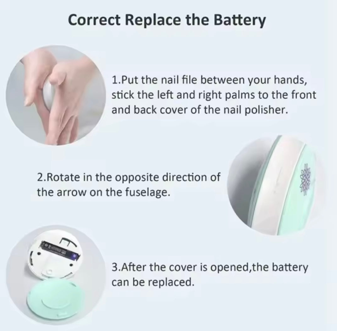 Baby safe electric nail trimmer